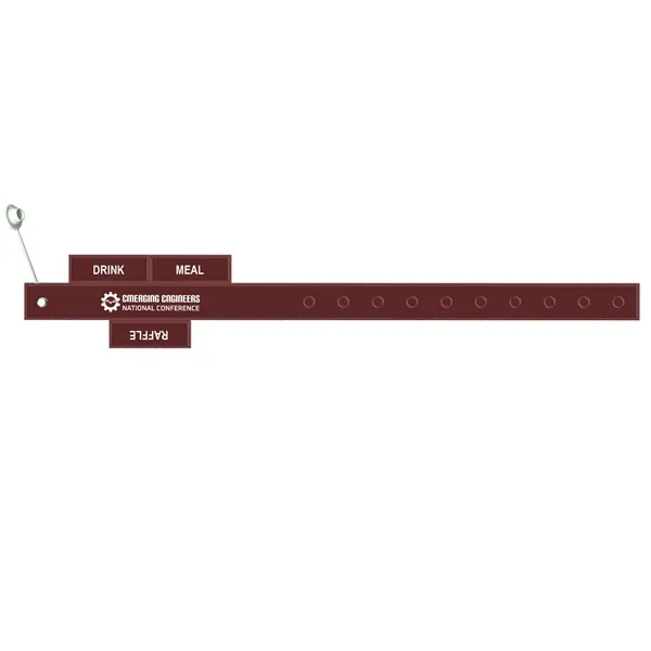 Burgundy color option for 3 Tab Wristlok® Tabber™