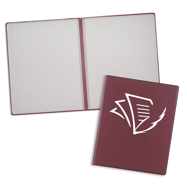 Burgundy color option for Deluxe Presentation Folder With 10 Pockets
