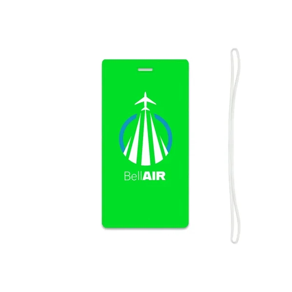 Fluorescent Green color option for Reflective Luggage Tag
