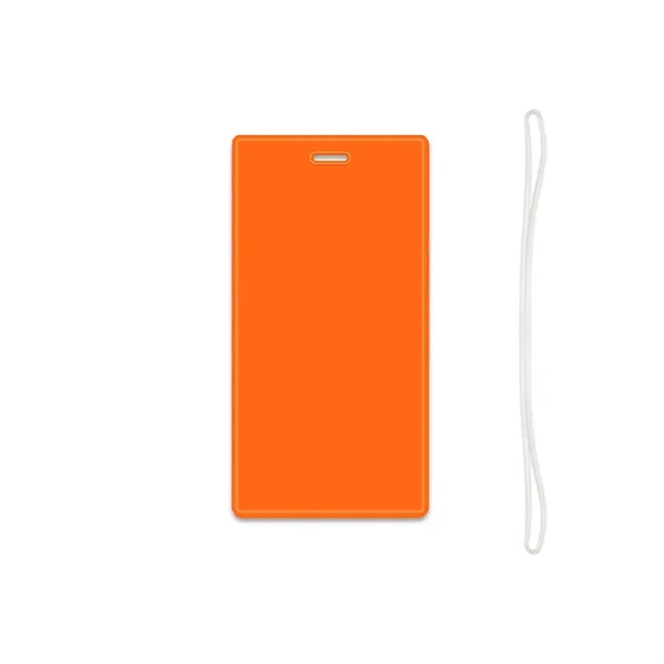 Fluorescent Orange color option for Reflective Luggage Tag