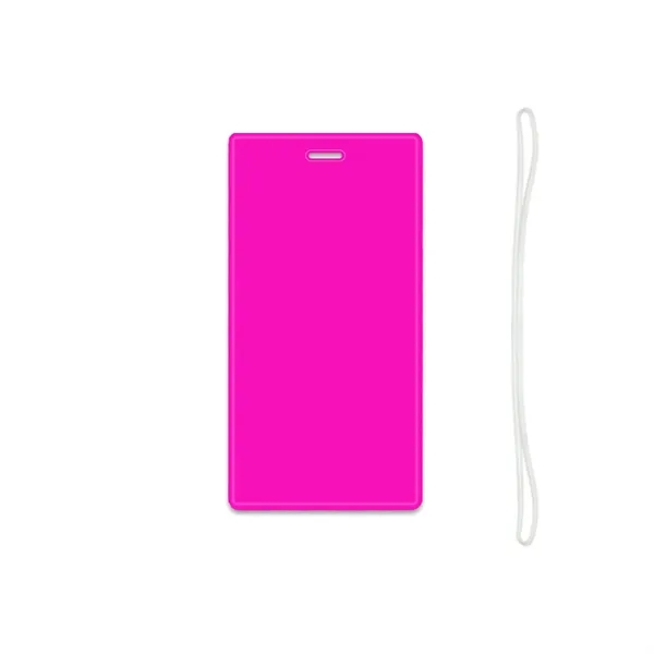 Fluorescent Pink color option for Reflective Luggage Tag