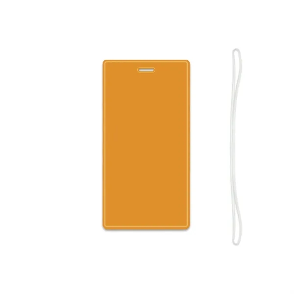School Bus Yellow color option for Reflective Luggage Tag