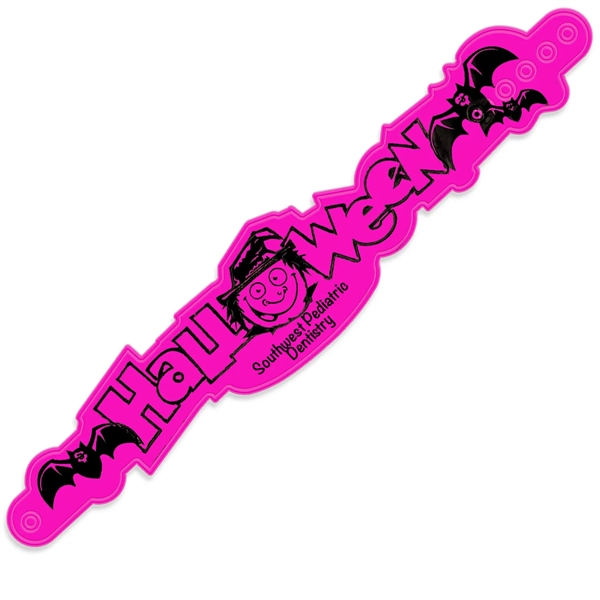 Fluorescent Pink color option for Reflective Halloween Wristlet®