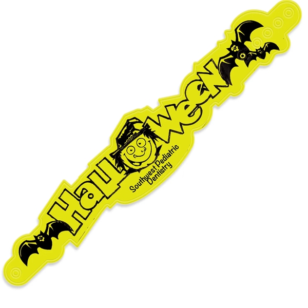 Fluorescent Yellow color option for Reflective Halloween Wristlet®