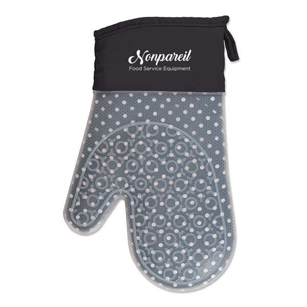 Black color option for Pattern Play Silicone Oven Mitt