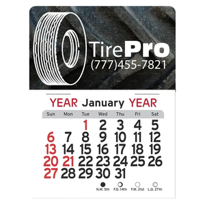 Photo of Adhesive Peel N Stick® Calendar   Tire