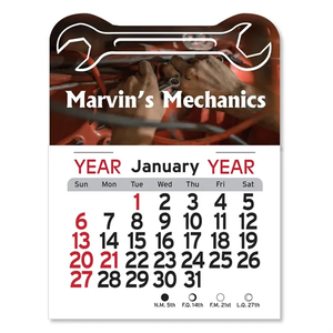Photo of Adhesive Peel N Stick® Calendar   Wrench