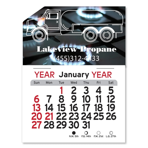 Main photo of Adhesive Peel N Stick® Calendar   Propane Truck