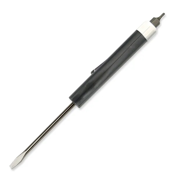 Gunmetal color option for Pocket Screwdriver 1/8" Flat Tip Blade + Hex Bit Top