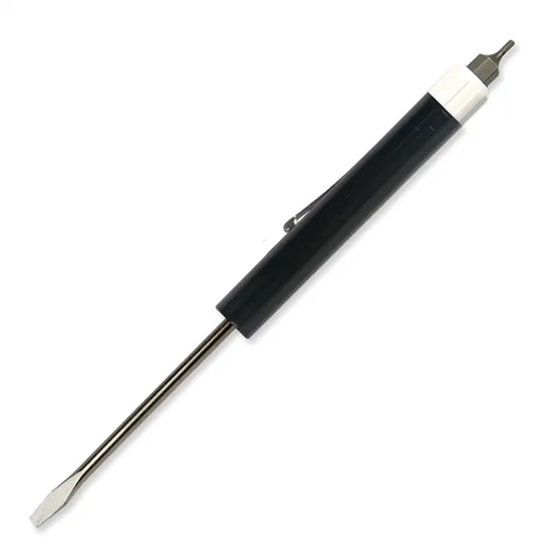 Main photo of Pocket Screwdriver 1/8" Flat Tip Blade + Hex Bit Top