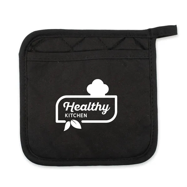 Black color option for Home Chef Pot Holder With Pocket