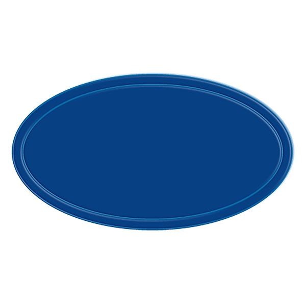 Blue color option for Reflective Oval Shape Sticker