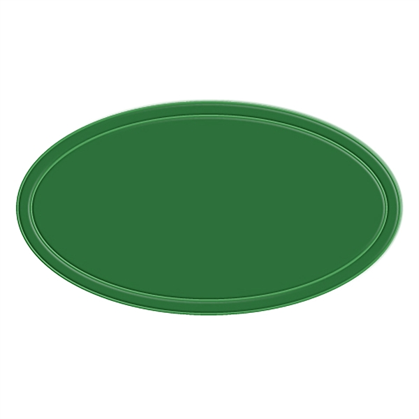 Green color option for Reflective Oval Shape Sticker