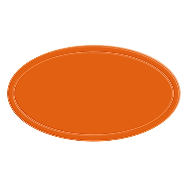 Orange color option for Reflective Oval Shape Sticker