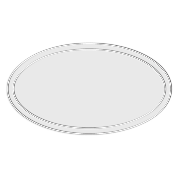 White color option for Reflective Oval Shape Sticker