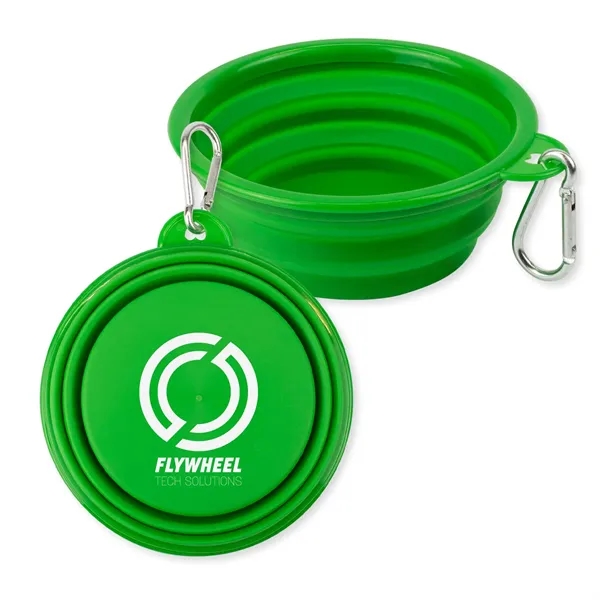 Lime Green color option for Top Tail Collapsible Pet Bowl   5"