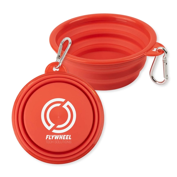Red color option for Top Tail Collapsible Pet Bowl   5"