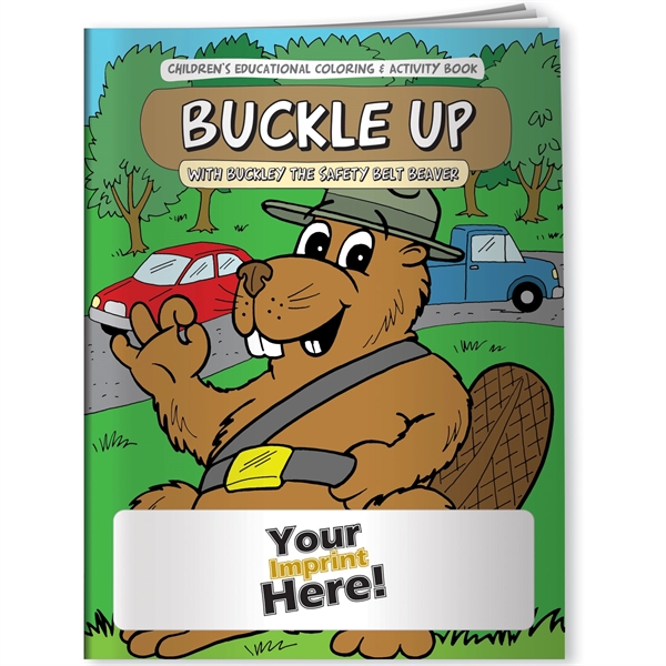 Multi color color option for Coloring Book   Buckle Up With Buckley The Safety Belt Beaver