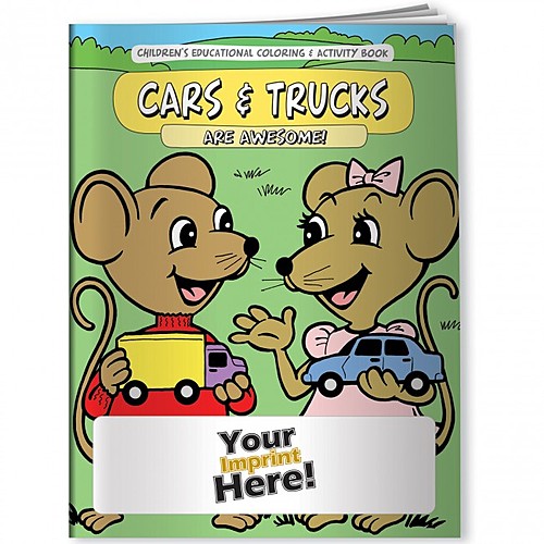 Main photo of Coloring Book   Cars And Trucks Are Awesome!