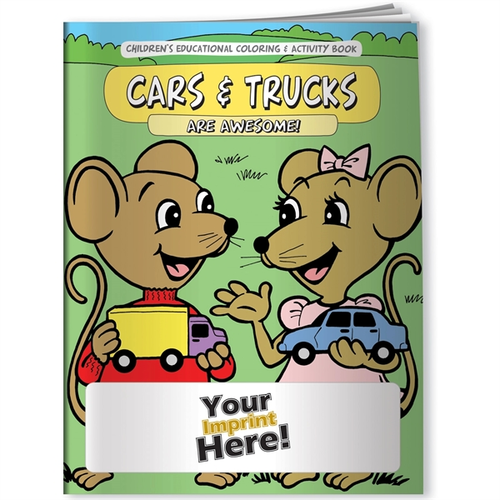 Main photo of Coloring Book   Cars And Trucks Are Awesome!