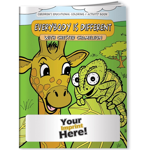 Main photo of Coloring Book   Differences, Everybody Is Different With Chester Chameleon