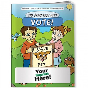 Photo of Coloring Book   Do Your Part & Vote