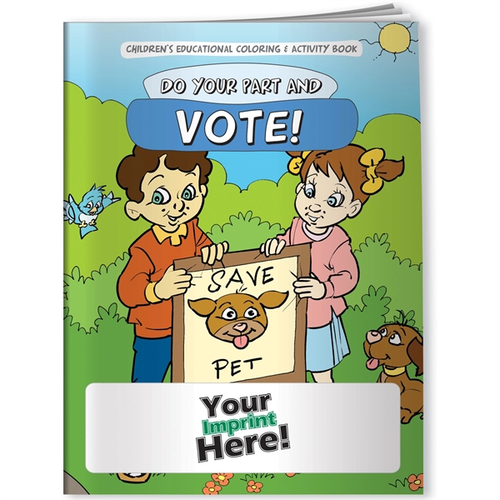 Main photo of Coloring Book   Do Your Part & Vote