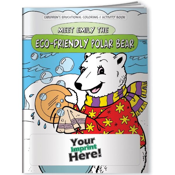 Multicolor color option for Coloring Book   Eco Friendly Polar Bear