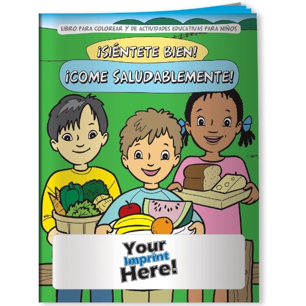 Multicolor color option for Coloring Book   Feel Good! Eat Healthy! (Spanish)