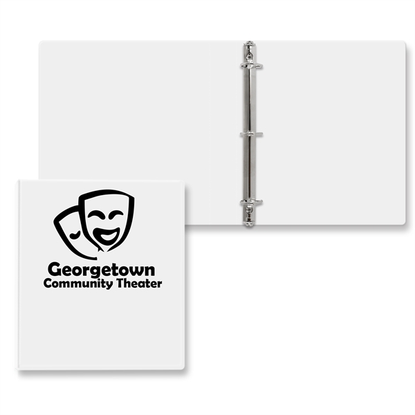 White color option for 1" Express Angle D Ring Binder