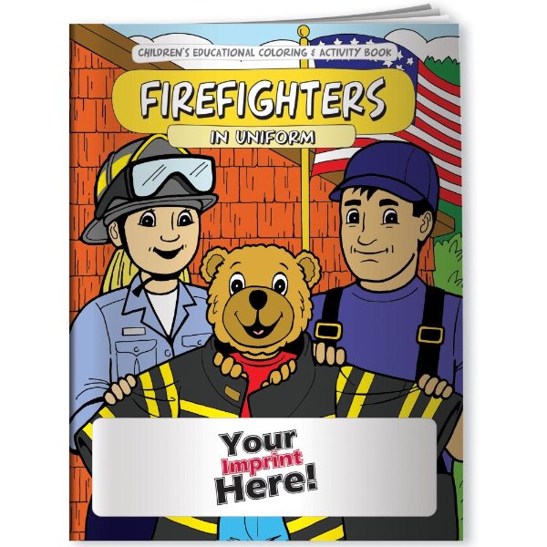 Multicolor color option for Coloring Book   Firefighters In Uniform