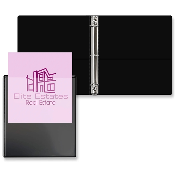 Black color option for 1" Overlay Round Ring Binder