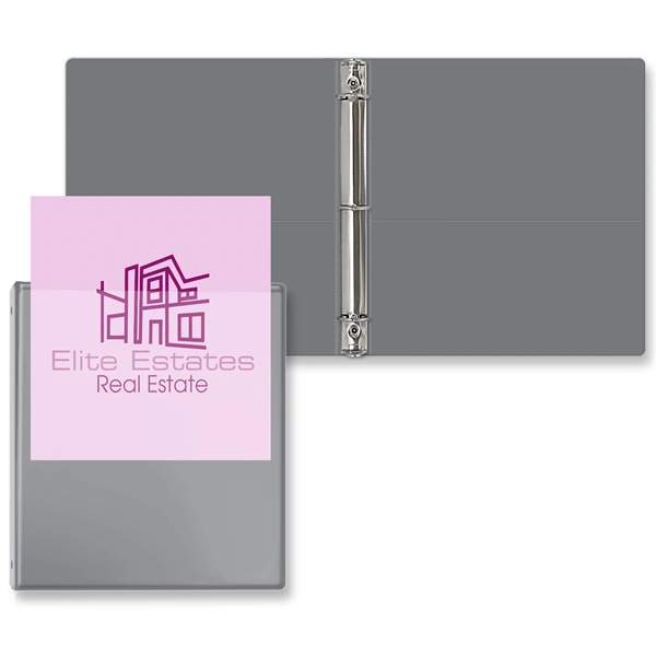 Gray color option for 1" Overlay Round Ring Binder