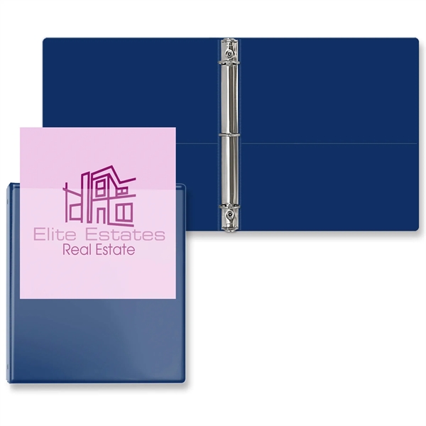 Royal Blue color option for 1" Overlay Round Ring Binder