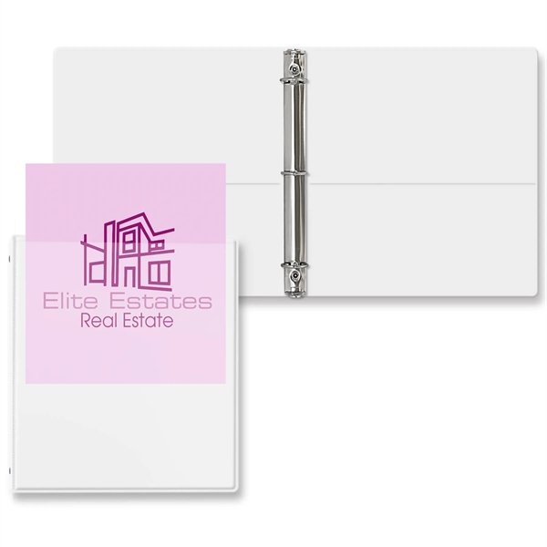 White color option for 1" Overlay Round Ring Binder