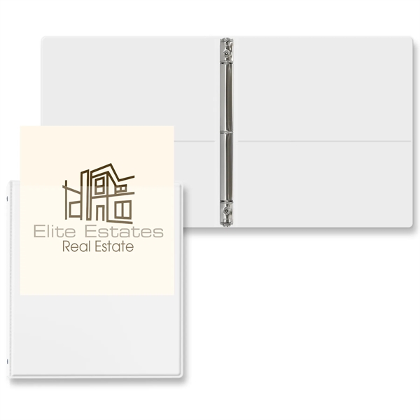 White color option for 1/2" Overlay Round Ring Binder