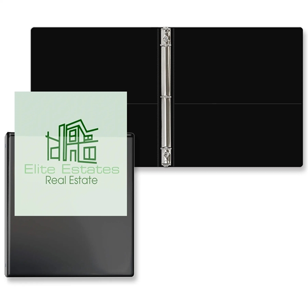 Black color option for 3/4" Overlay Round Ring Binder