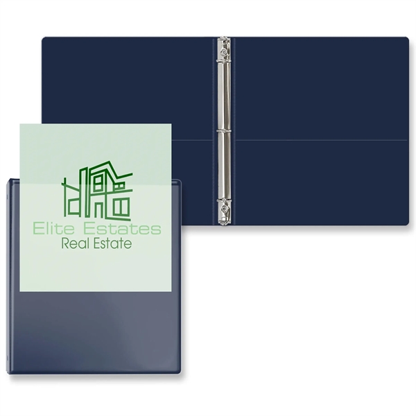 Navy Blue color option for 3/4" Overlay Round Ring Binder