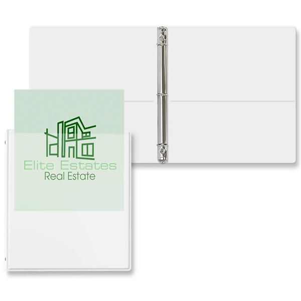 White color option for 3/4" Overlay Round Ring Binder