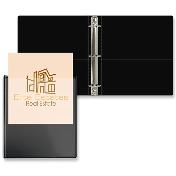Black color option for 1 1/2" Overlay Round Ring Binder