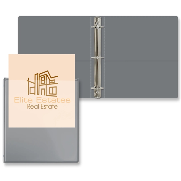 Gray color option for 1 1/2" Overlay Round Ring Binder