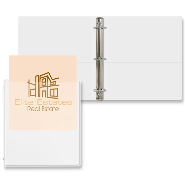 White color option for 1 1/2" Overlay Round Ring Binder