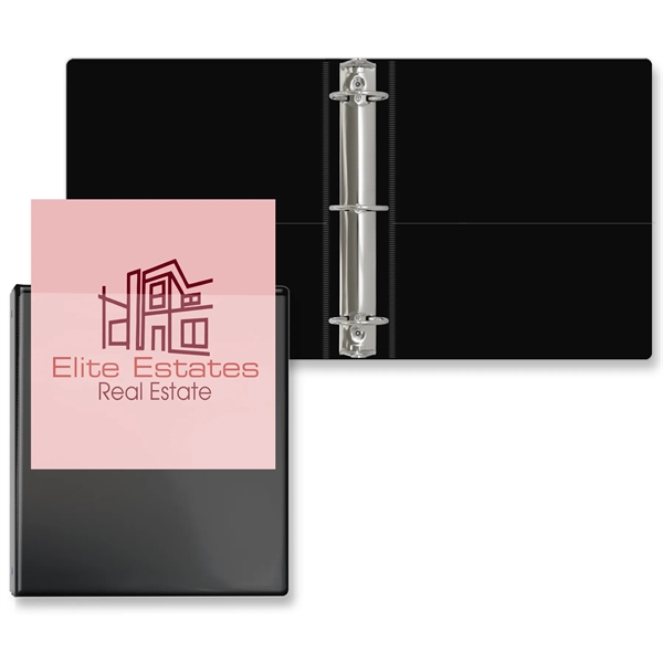 Black color option for 2" Overlay Round Ring Binder