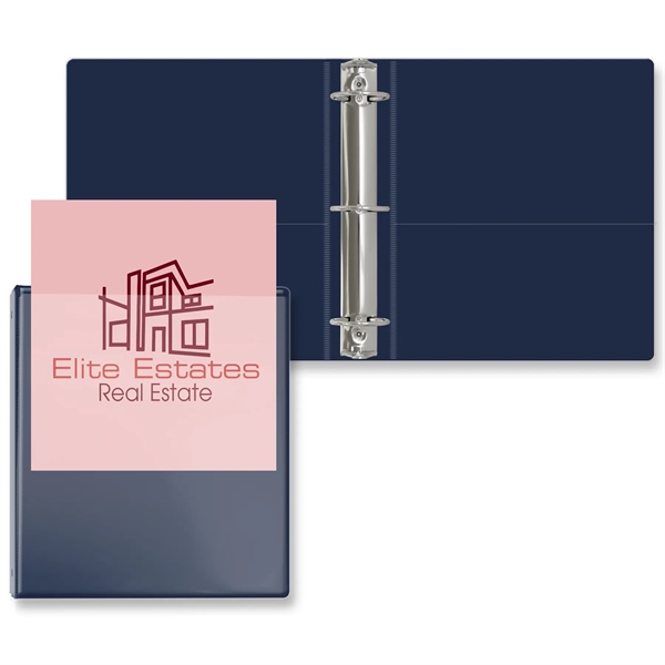 Navy Blue color option for 2" Overlay Round Ring Binder