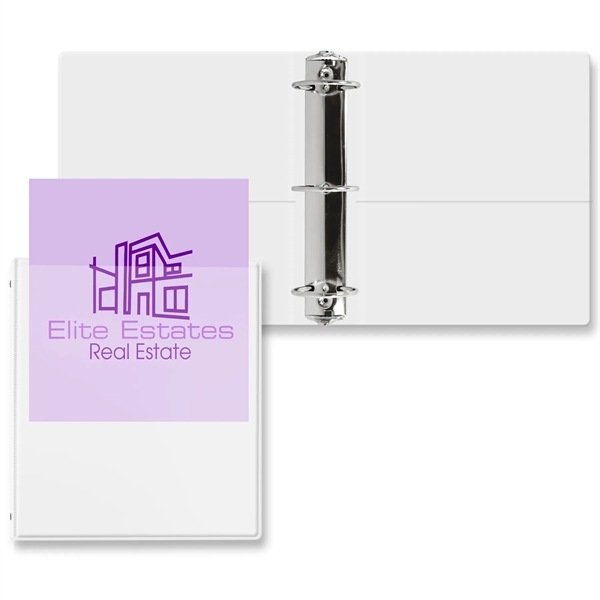 White color option for 2 1/2" Overlay Round Ring Binder