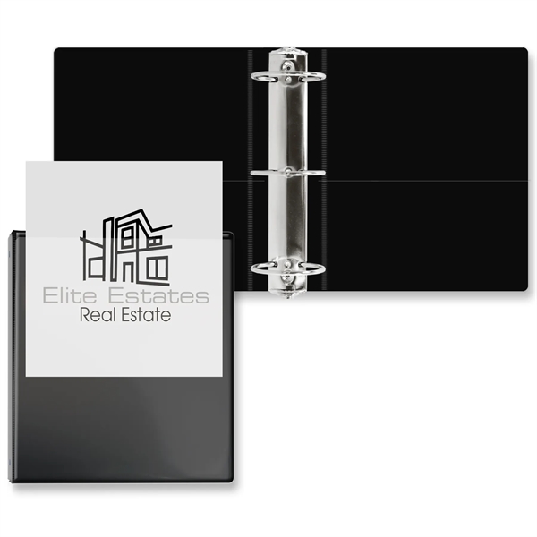 Black color option for 3" Overlay Round Ring Binder