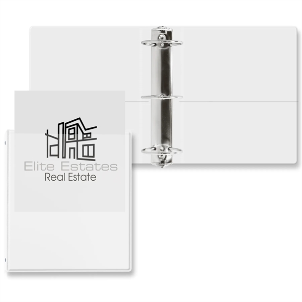 White color option for 3" Overlay Round Ring Binder