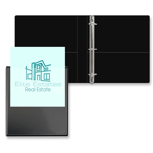 Black color option for 1" Overlay Angle D Ring Binder