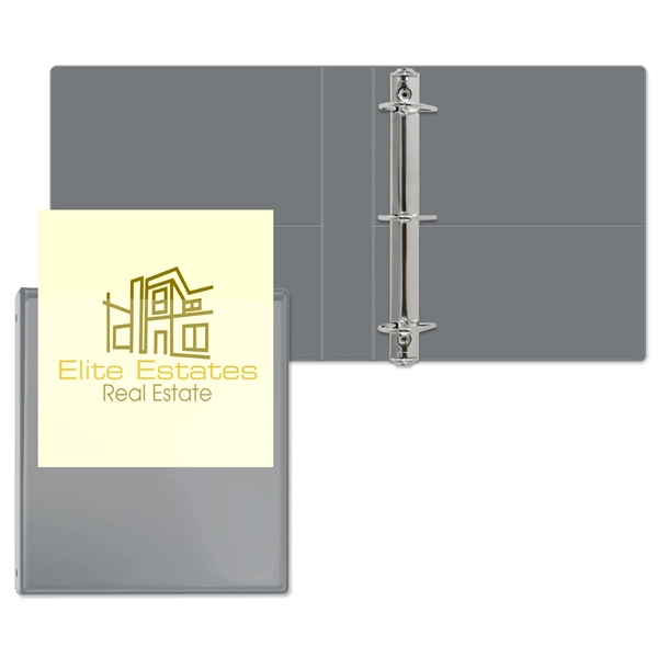 Gray color option for 1 1/2" Overlay Angle D Ring Binder