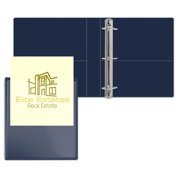 Navy Blue color option for 1 1/2" Overlay Angle D Ring Binder